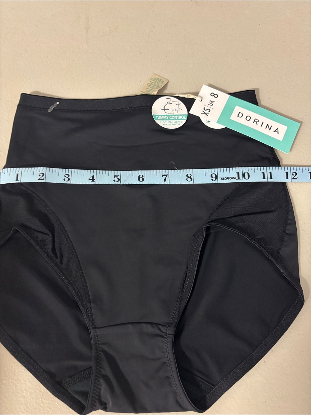 Girls' Black Tummy Control High-Waist Bottoms
